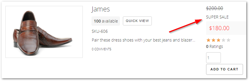 Product with a Discounted Price